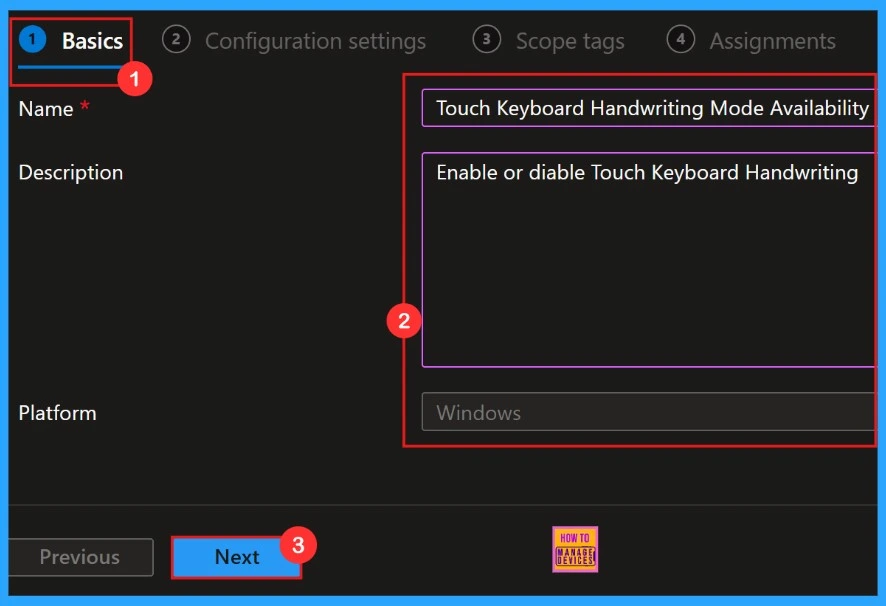 Enable or Disable Touch Keyboard Handwriting Mode Availability in Text Input using Intune Policy - Fig.4