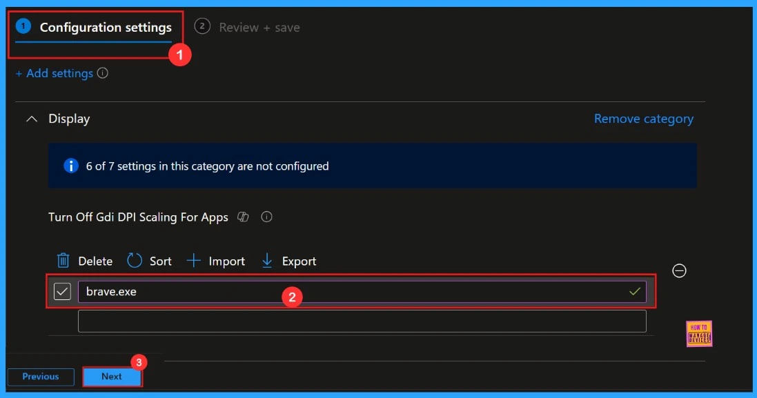 How to Disable GDI DPI Scaling for Apps Policy in Intune Using Settings Catalog - Fig.6