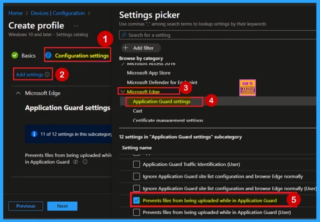Allow or Block Prevents Files from being Uploaded While in Deprecated Application Guard Policy using Intune 3 Allow or Block Prevents Files from being Uploaded While in Deprecated Application Guard Policy using Intune-Fig.3