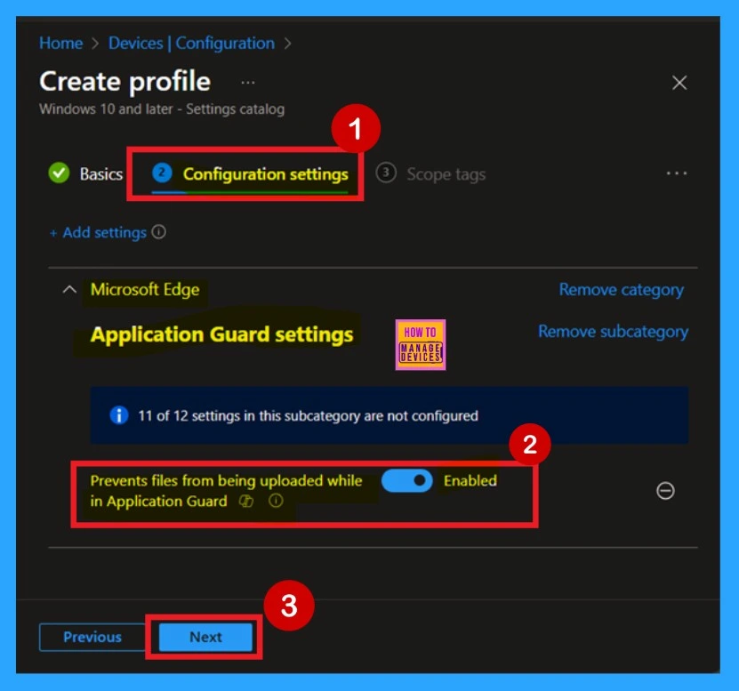 Allow or Block Prevents Files from being Uploaded While in Deprecated Application Guard Policy using Intune 5 Allow or Block Prevents Files from being Uploaded While in Deprecated Application Guard Policy using Intune-Fig.5