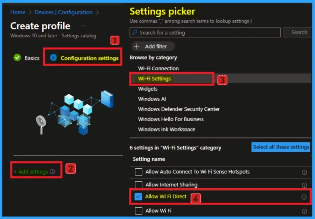How to Allow or Block Wi-Fi Direct Policy using Intune 5 How to Allow or Block Wi-Fi Direct Policy using Intune - Fig.5
