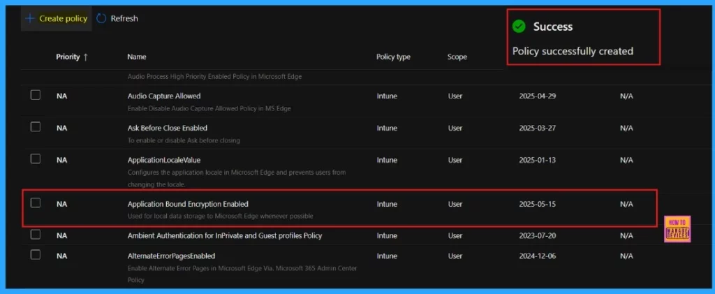 Enable or Disable Application Bound Encryption Policy in MS Edge Browser using M365 Admin Center 12 Enable or Disable Application Bound Encryption Policy in MS Edge Browser using M365 Admin Center - Fig.11
