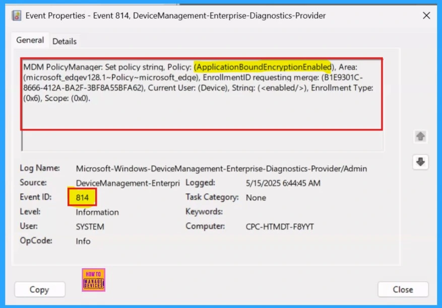 Enable or Disable Application Bound Encryption Policy in MS Edge Browser using M365 Admin Center 13 Enable or Disable Application Bound Encryption Policy in MS Edge Browser using M365 Admin Center - Fig.12