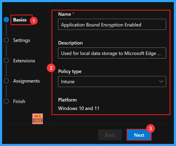 Enable or Disable Application Bound Encryption Policy in MS Edge Browser using M365 Admin Center 3 Enable or Disable Application Bound Encryption Policy in MS Edge Browser using M365 Admin Center - Fig.2