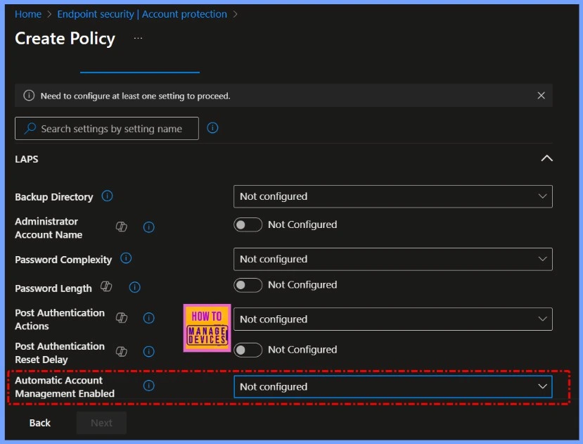 How to Identify and Resolve Errors when Updating Automatic Account Management Name or Prefix in Intune - Fig.4
