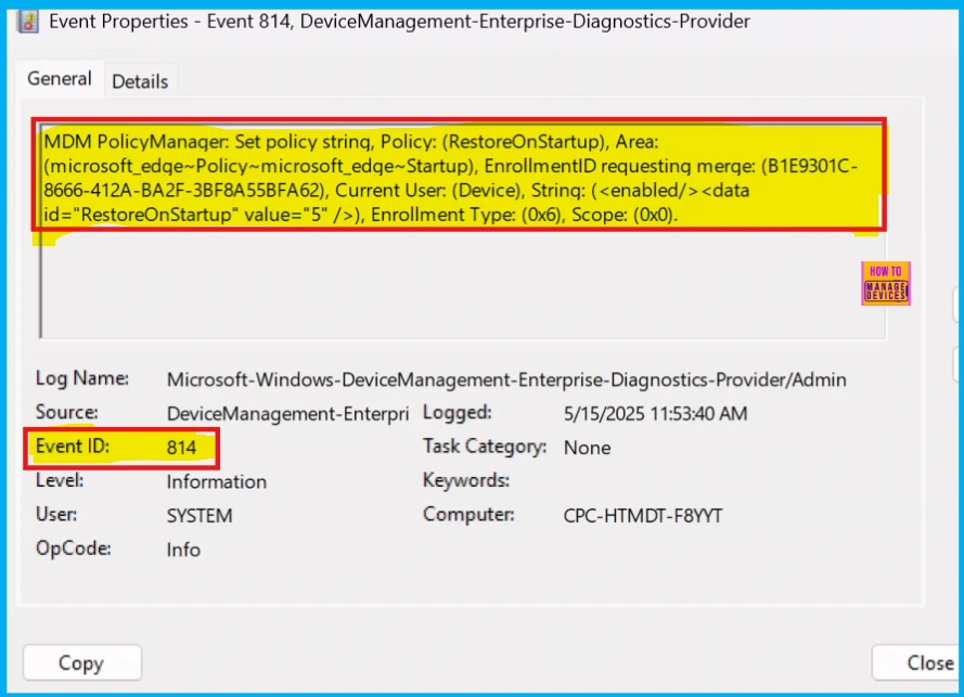 How to Configure Restore on Startup Policy in MS Edge Browser using M365 Admin Center 14 How to Configure Restore on Startup Policy in MS Edge Browser using M365 Admin Center - Fig.13