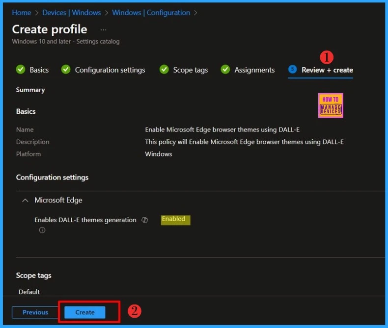 How to Enable or Disable Microsoft Edge Browser Themes using DALL-E in Intune 7 How to Enable or Disable Microsoft Edge Browser Themes using DALL-E in Intune 1