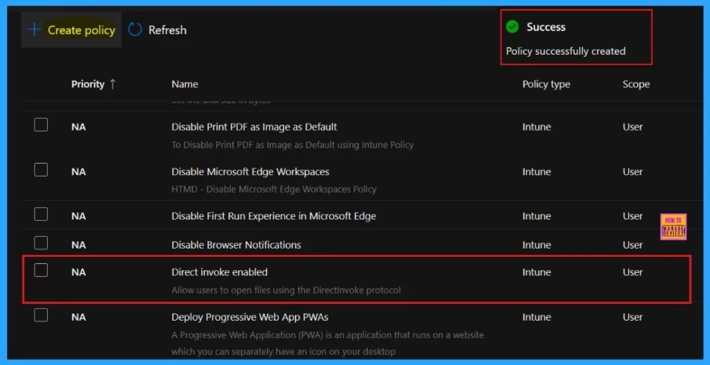 Allow or Block Users to Open Files using DirectInvoke Protocol Policy in Edge Browser using M365 Admin Center 12 Allow or Block Users to Open Files using DirectInvoke Protocol Policy in Edge Browser using M365 Admin Center - Fig.11