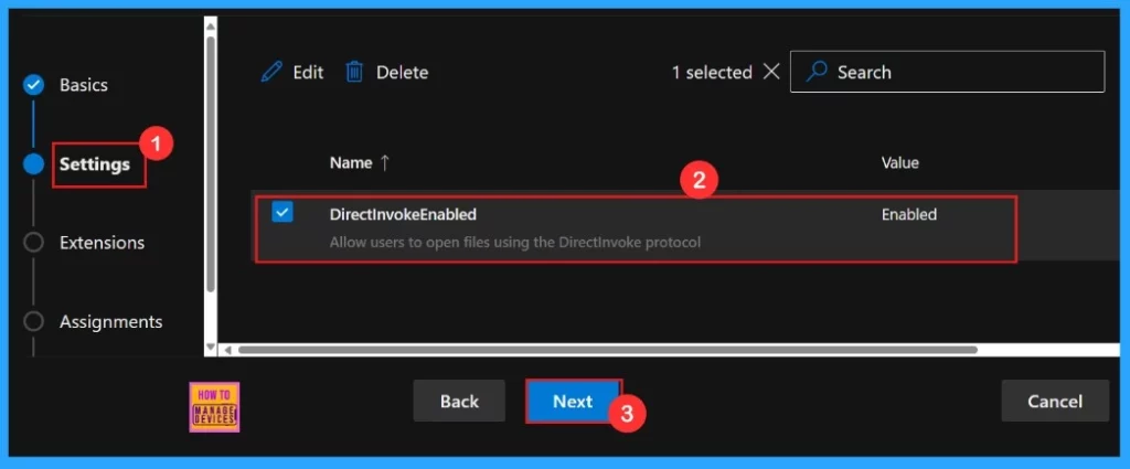 Allow or Block Users to Open Files using DirectInvoke Protocol Policy in Edge Browser using M365 Admin Center 7 Allow or Block Users to Open Files using DirectInvoke Protocol Policy in Edge Browser using M365 Admin Center - Fig.6
