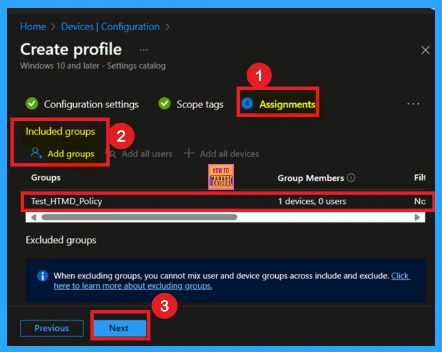 Enable Disable Device Control Printing Restrictions Policy using Intune - Fig.8