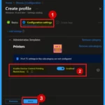 Enable Disable Device Control Printing Restrictions Policy using Intune