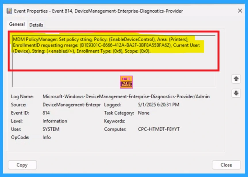 Enable Disable Device Control Printing Restrictions Policy using Intune - Fig.11