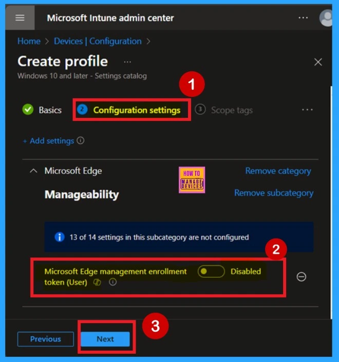How to Configure Enrollment Token for Microsoft Edge Management using Intune Policy 5 How to Configure Enrollment Token for Microsoft Edge Management using Intune Policy - Fig.4