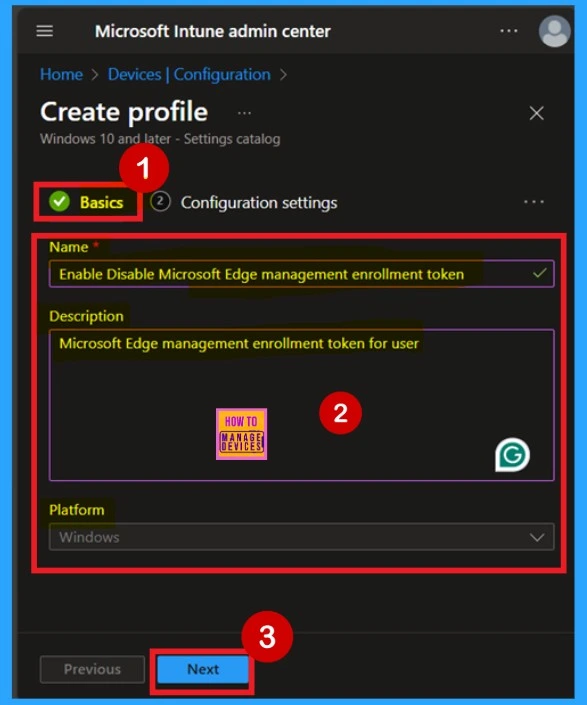 How to Configure Enrollment Token for Microsoft Edge Management using Intune Policy 3 How to Configure Enrollment Token for Microsoft Edge Management using Intune Policy - Fig.2