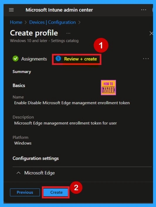 How to Configure Enrollment Token for Microsoft Edge Management using Intune Policy 9 How to Configure Enrollment Token for Microsoft Edge Management using Intune Policy - Fig.8