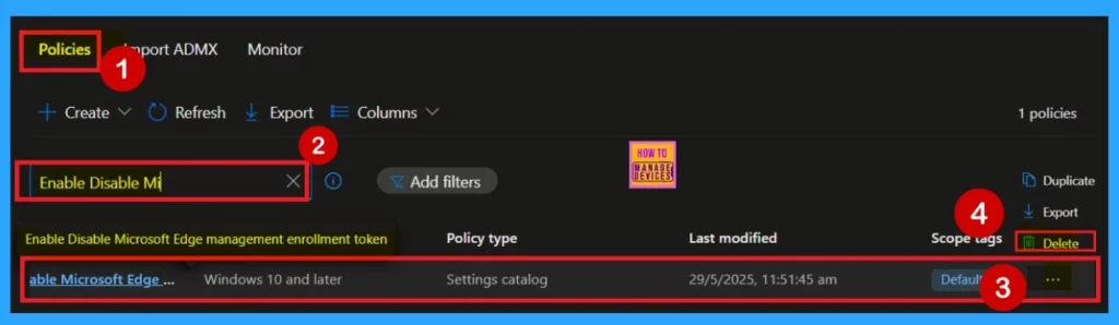 How to Configure Enrollment Token for Microsoft Edge Management using Intune Policy 12 How to Configure Enrollment Token for Microsoft Edge Management using Intune Policy - Fig.11