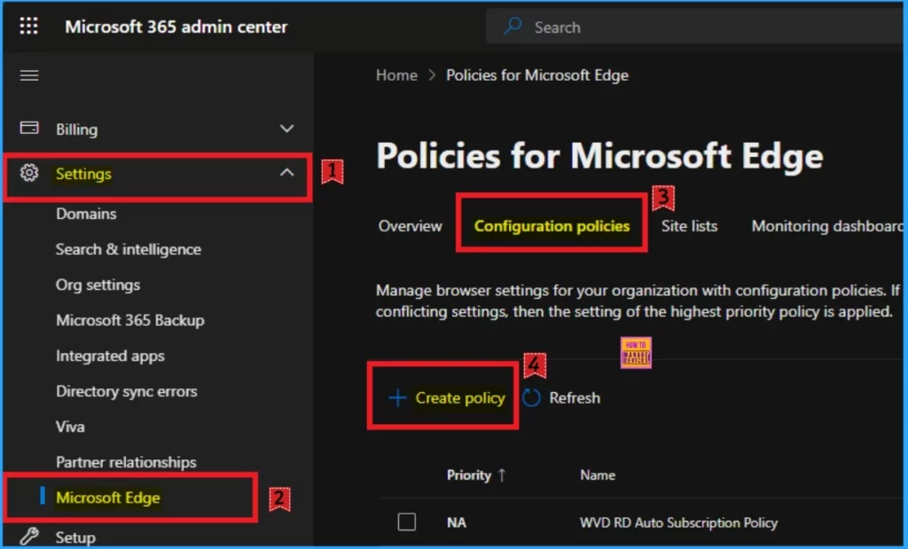 How to Configure Do Not Track Policy in MS Edge Browser using M365 Admin Center 2 How to Configure Do Not Track Policy in MS Edge Browser using M365 Admin Center - Fig.1