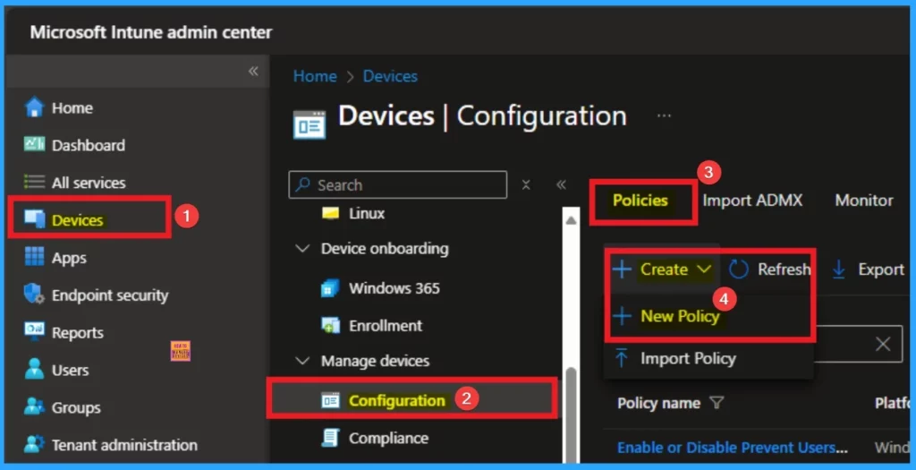 How to Allow or Block Fast Reconnect Policy using Intune 2 Enable or Disable Fast Reconnect Policy using Intune - Fig.2