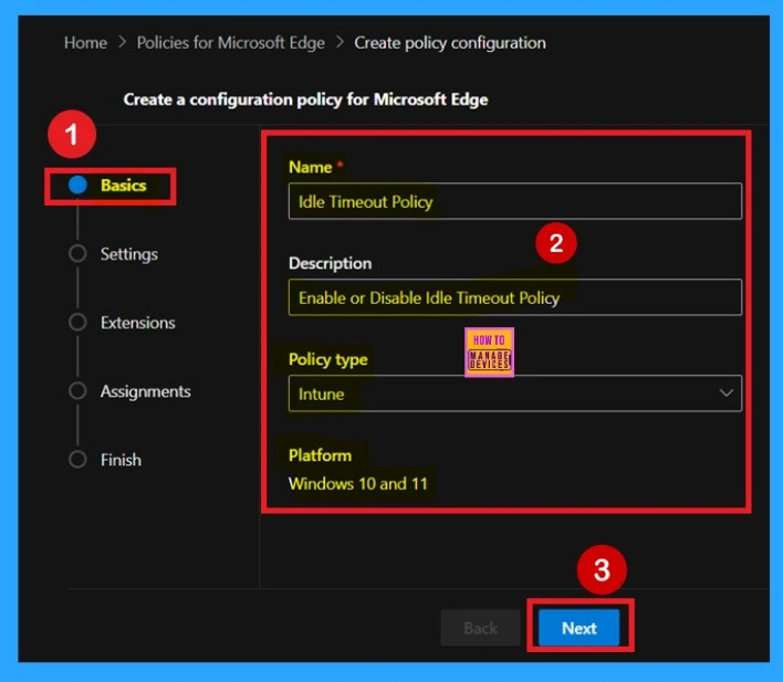 Enable or Disable Idle Timeout Policy in MS Edge Browser using M365 Admin Center 3 Enable or Disable Idle Timeout Policy in Microsoft Edge Using M365 Admin Center -Fig.2