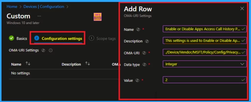 How to Manage Windows Apps Access to Call History using Intune Policy 2 How to Manage Windows Apps Access to Call History using Intune Policy - Fig.2