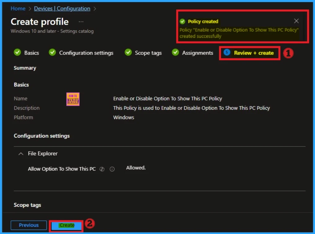 How to Allow or Block Option to Show this PC in File Explorer using Intune Policy 12 How to Allow or Block Option to Show this PC in File Explorer using Intune Policy - Fig.11