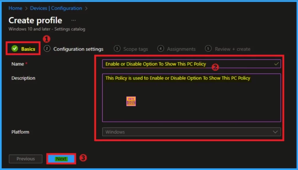How to Allow or Block Option to Show this PC in File Explorer using Intune Policy 6 How to Allow or Block Option to Show this PC in File Explorer using Intune Policy - Fig.5
