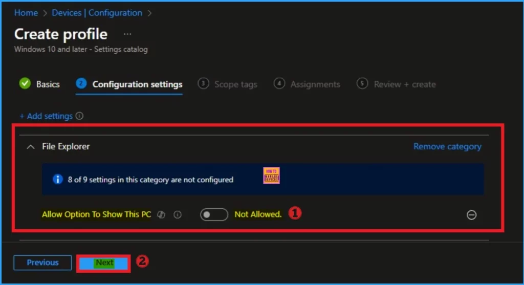 How to Allow or Block Option to Show this PC in File Explorer using Intune Policy 8 How to Allow or Block Option to Show this PC in File Explorer using Intune Policy - Fig.7