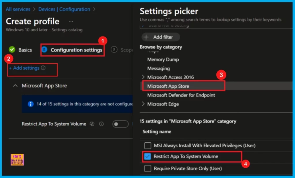 Enable or Disable Restrict App to System Volume Policy using Microsoft Intune 6 Enable or Disable Restrict App to System Volume Policy using Microsoft Intune - Fig.5