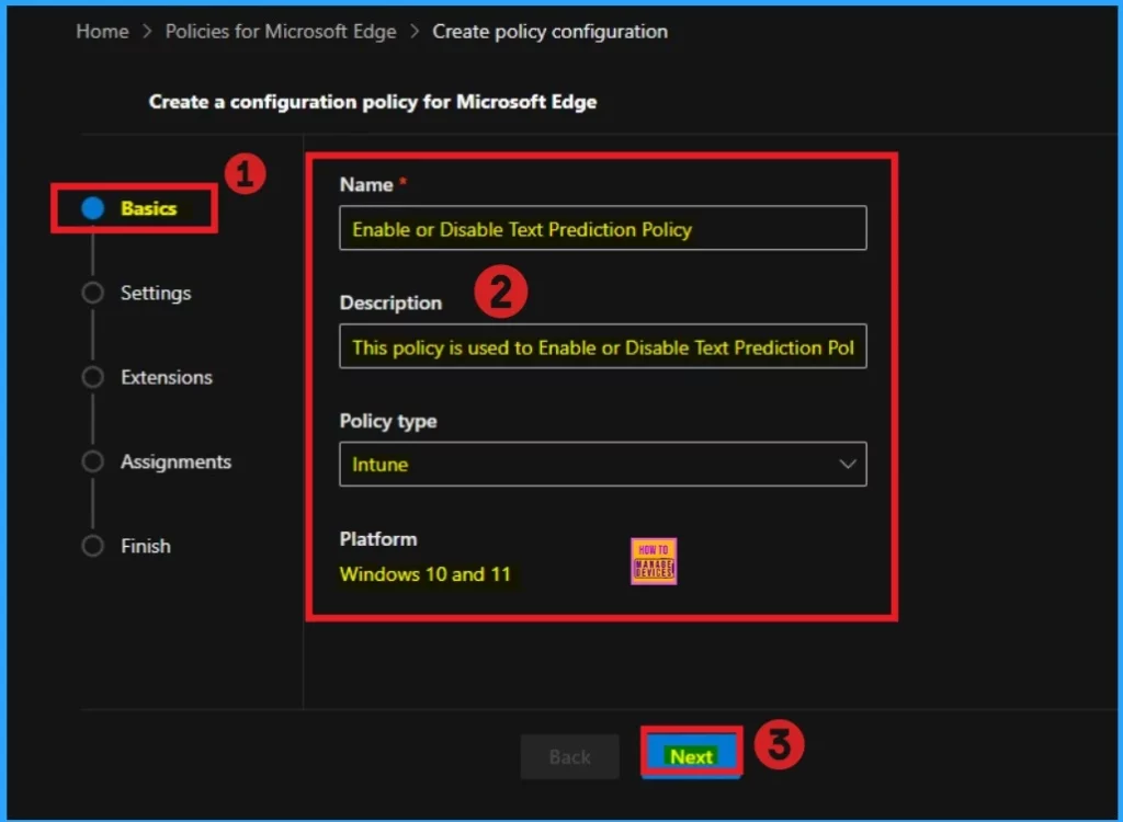 Enable or Disable Text Prediction Policy in MS Edge Browser using M365 Admin Center 3 Enable or Disable Text Prediction Policy in MS Edge Browser using M365 Admin Center - Fig.2