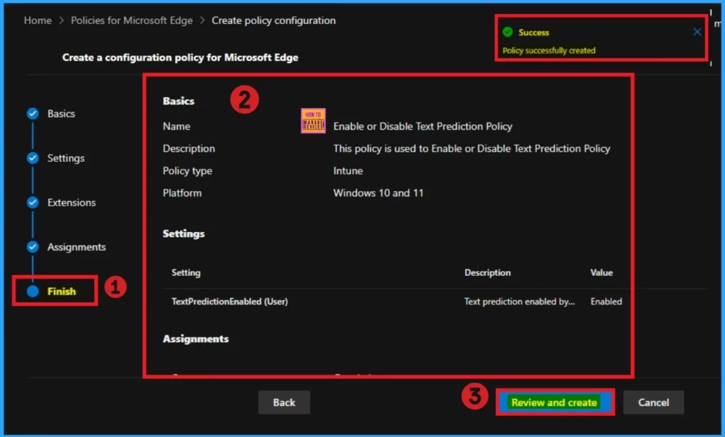 Enable or Disable Text Prediction Policy in MS Edge Browser using M365 Admin Center 13 Enable or Disable Text Prediction Policy in MS Edge Browser using M365 Admin Center - Fig.12