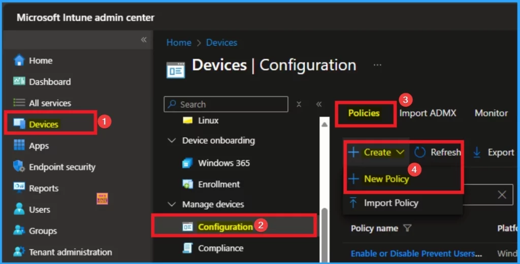 Enable or Disable Web Sign-in Policy for Windows using Intune - Fig.2