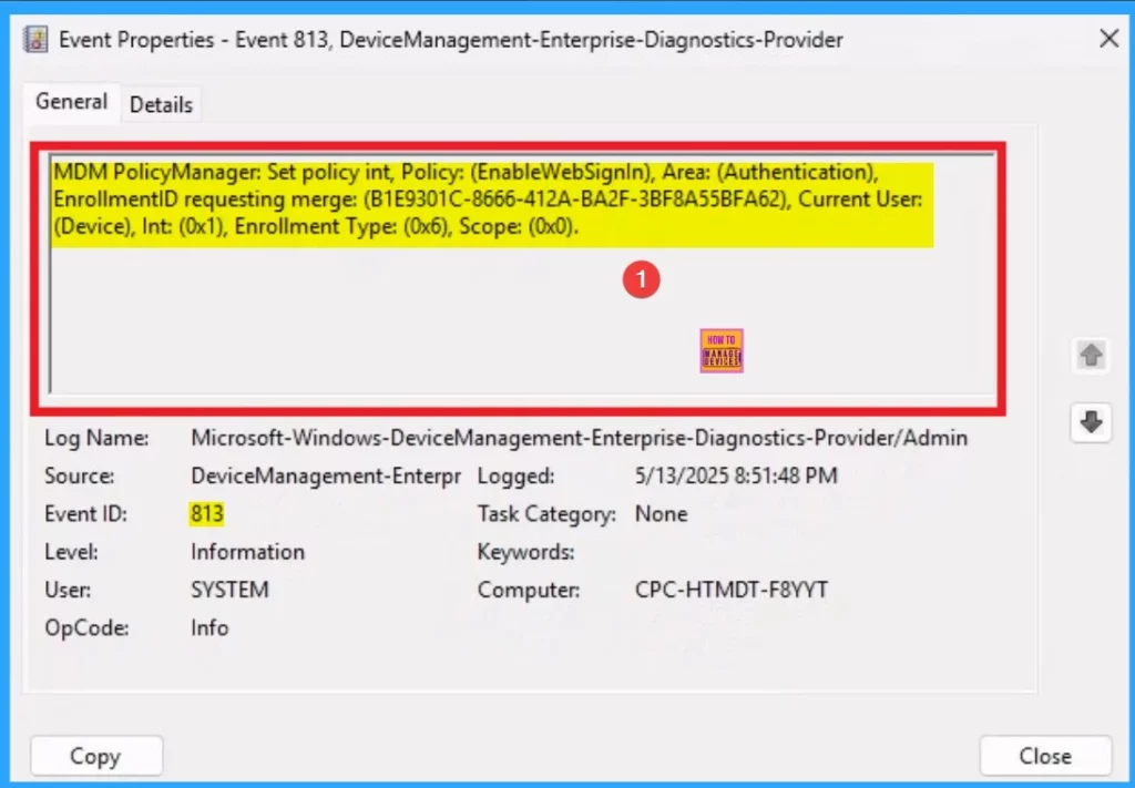 Enable or Disable Web Sign-in Policy for Windows using Intune - Fig.13