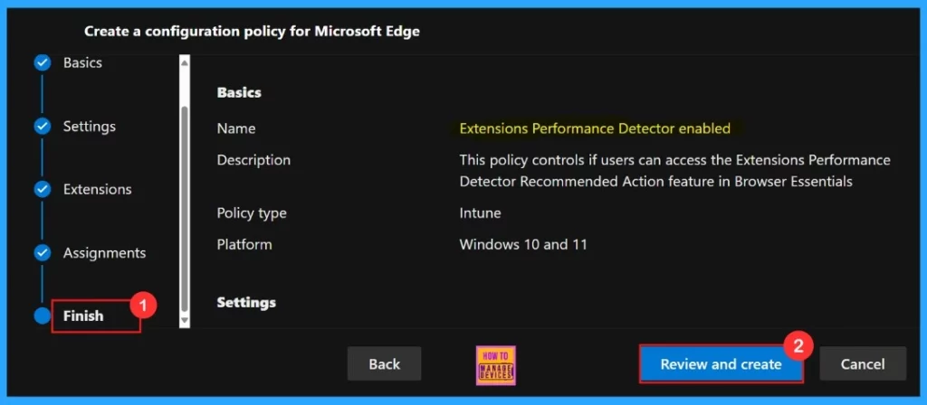 Enable or Disable Extensions Performance Detector in MS Edge Browser using M365 Admin Center - Fig.10