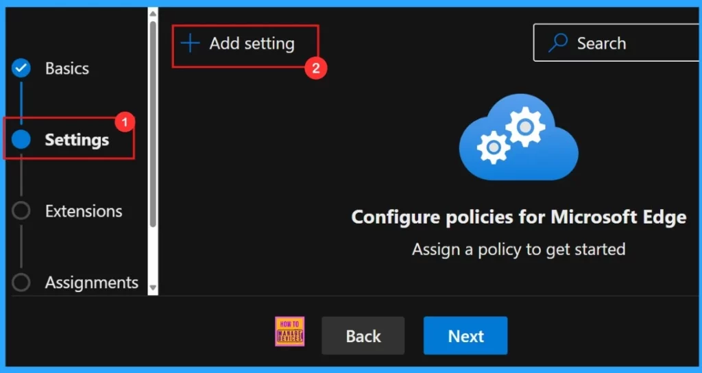 Enable or Disable Extensions Performance Detector in MS Edge Browser using M365 Admin Center - Fig.3