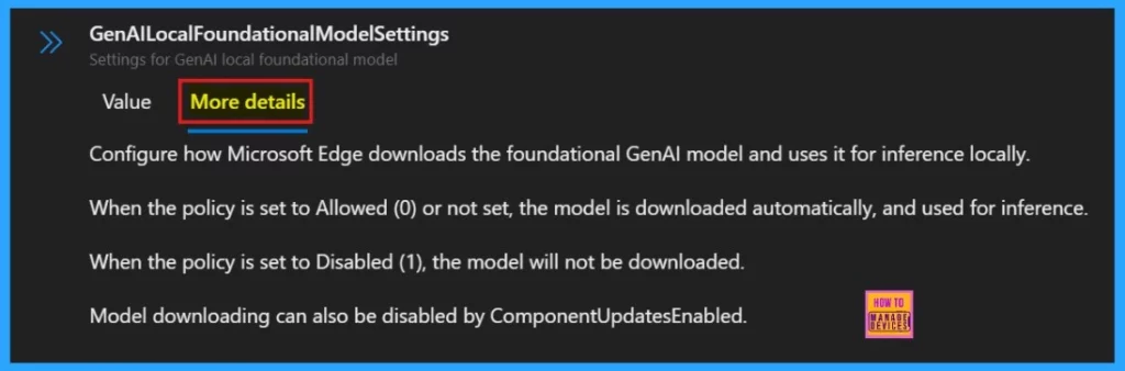 How to Configure Generative AI Local Foundational Model Settings in MS Edge Browser using M365 Admin Center - Fig.5