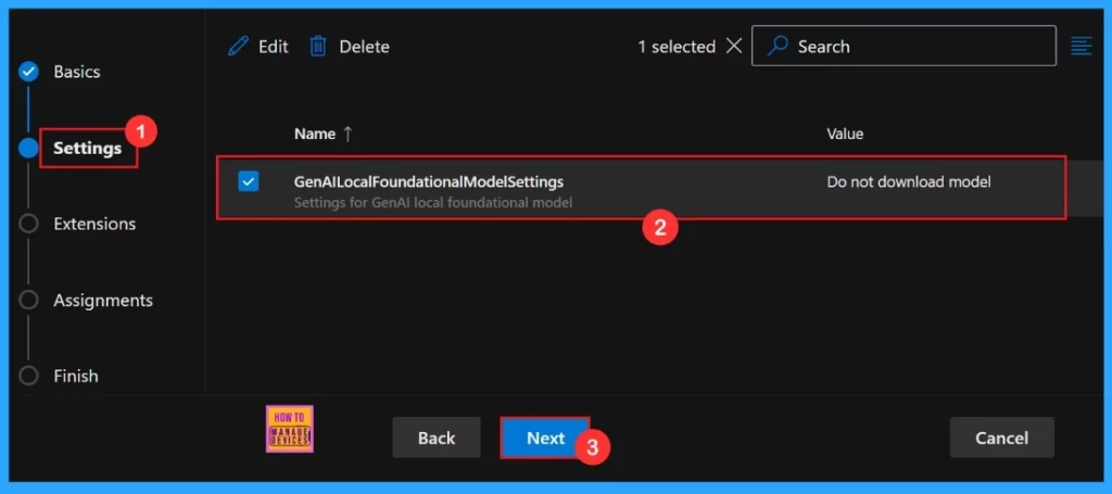 How to Configure Generative AI Local Foundational Model Settings in MS Edge Browser using M365 Admin Center - Fig.6