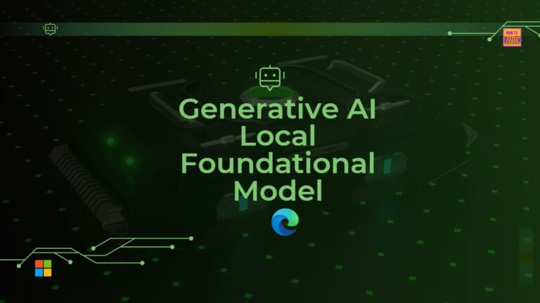 How to Configure Generative AI Local Foundational Model Settings in MS Edge Browser using M365 Admin Center