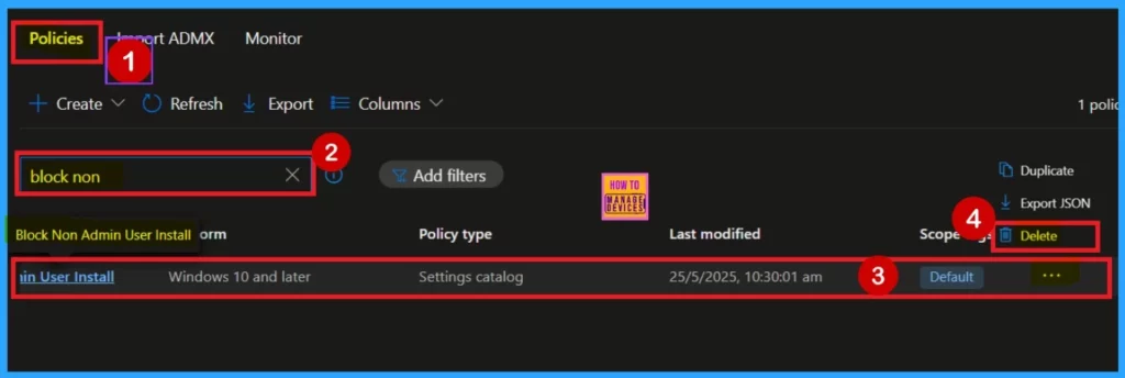 How to Allow or Block Non-Admin User Install using Intune Policy 14 How to Allow Block Non-Admin User Install using Intune Policy - Fig. 13