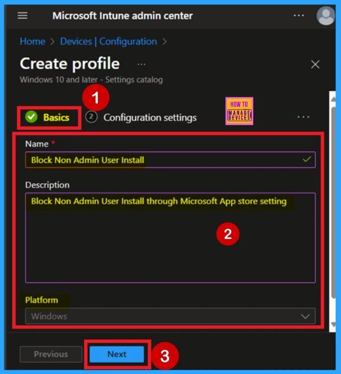 How to Allow or Block Non-Admin User Install using Intune Policy 5 How to Allow Block Non-Admin User Install using Intune Policy - Fig.4