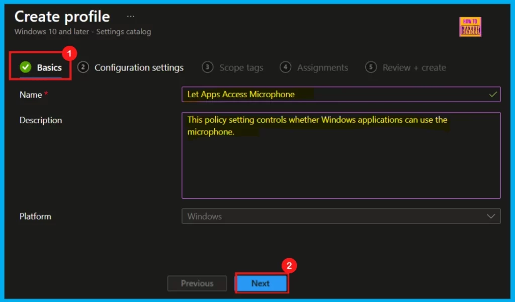 How to Configure Let Apps Access Microphone Policy in Privacy using Intune 5 How to Configure Let Apps Access Microphone Policy in Privacy using Intune - Fig.4