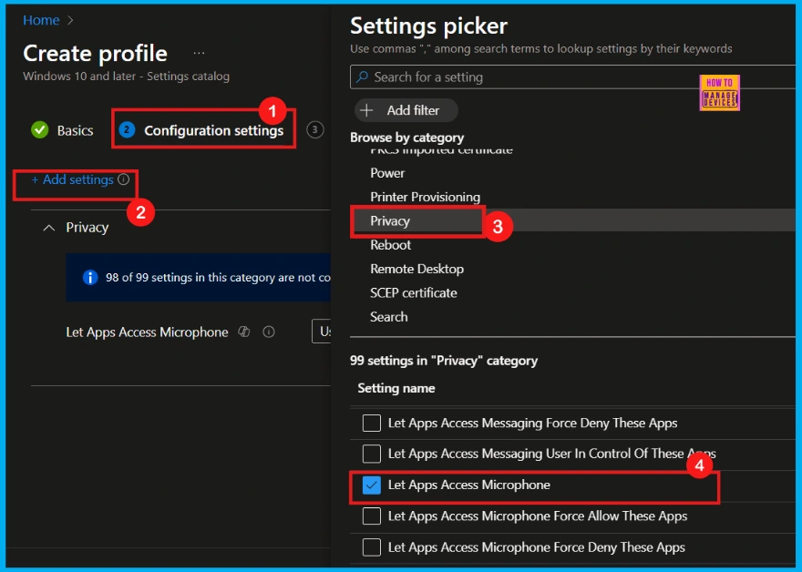 How to Configure Let Apps Access Microphone Policy in Privacy using Intune 6 How to Configure Let Apps Access Microphone Policy in Privacy using Intune - Fig.5