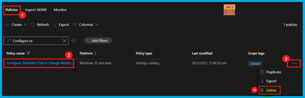 How to Configure Telemetry Opt-in Change Notification Policy using Intune - Fig.11