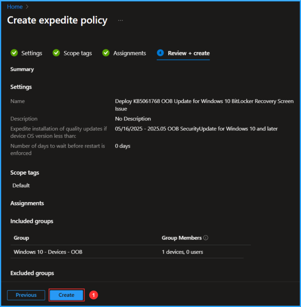 How to Deploy KB5061768 OOB Update for Windows 10 BitLocker Recovery Screen Issue using Intune 7 How to Deploy KB5061768 OOB Update for Windows 10 BitLocker Recovery Screen Issue using Intune 1