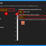 Enable Disable Default Browser Settings Campaign Policy in MS Edge Browser using M365 Admin Center 1