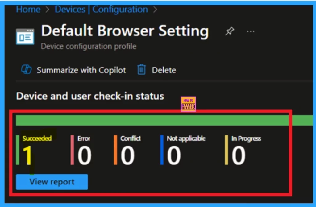 Enable Disable Default Browser Settings Campaign Policy in MS Edge Browser using M365 Admin Center -Fig.9