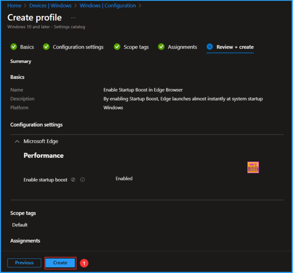 How to Enable Startup Boost in Edge Browser with Intune. Fig. 10