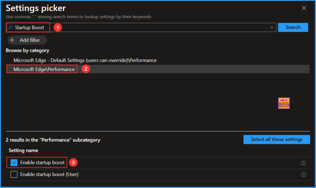 How to Enable Startup Boost in Edge Browser with Intune. Fig. 6