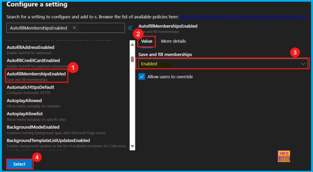 How to Enable or Disable Memberships Details Autosave Policy in MS Edge Browser using M365 Admin Center 6 How to Enable or Disable Memberships Details Autosave Policy in MS Edge Browser using M365 Admin Center - Fig.5