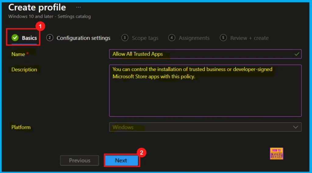 How to Allow or Block Trusted LOB or Developer-Signed Apps in Microsoft Store using Intune Policy - Fig.3