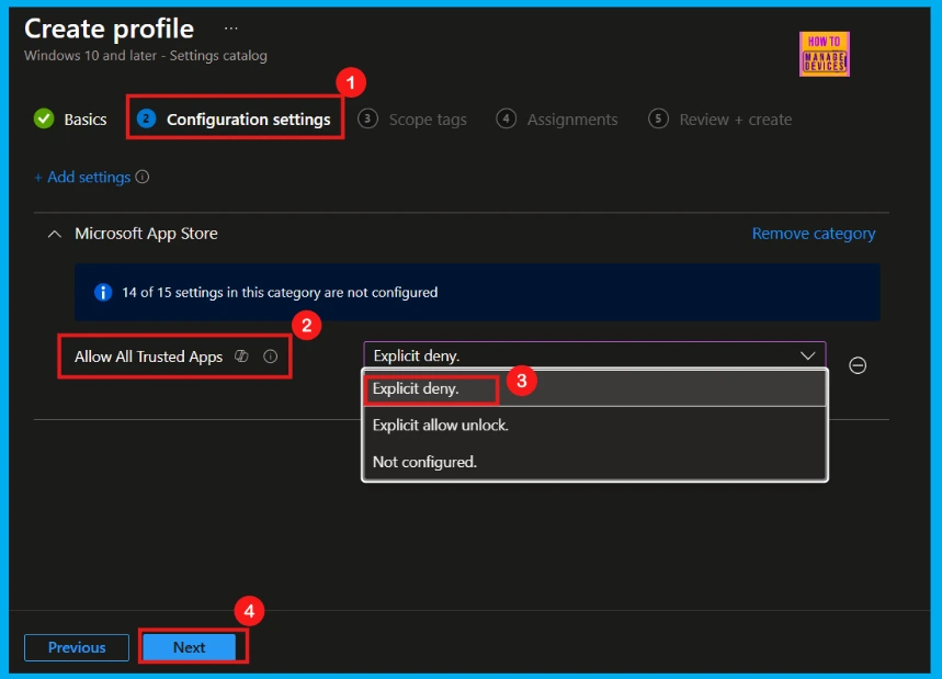 How to Allow or Block Trusted LOB or Developer-Signed Apps in Microsoft Store using Intune Policy - Fig.6